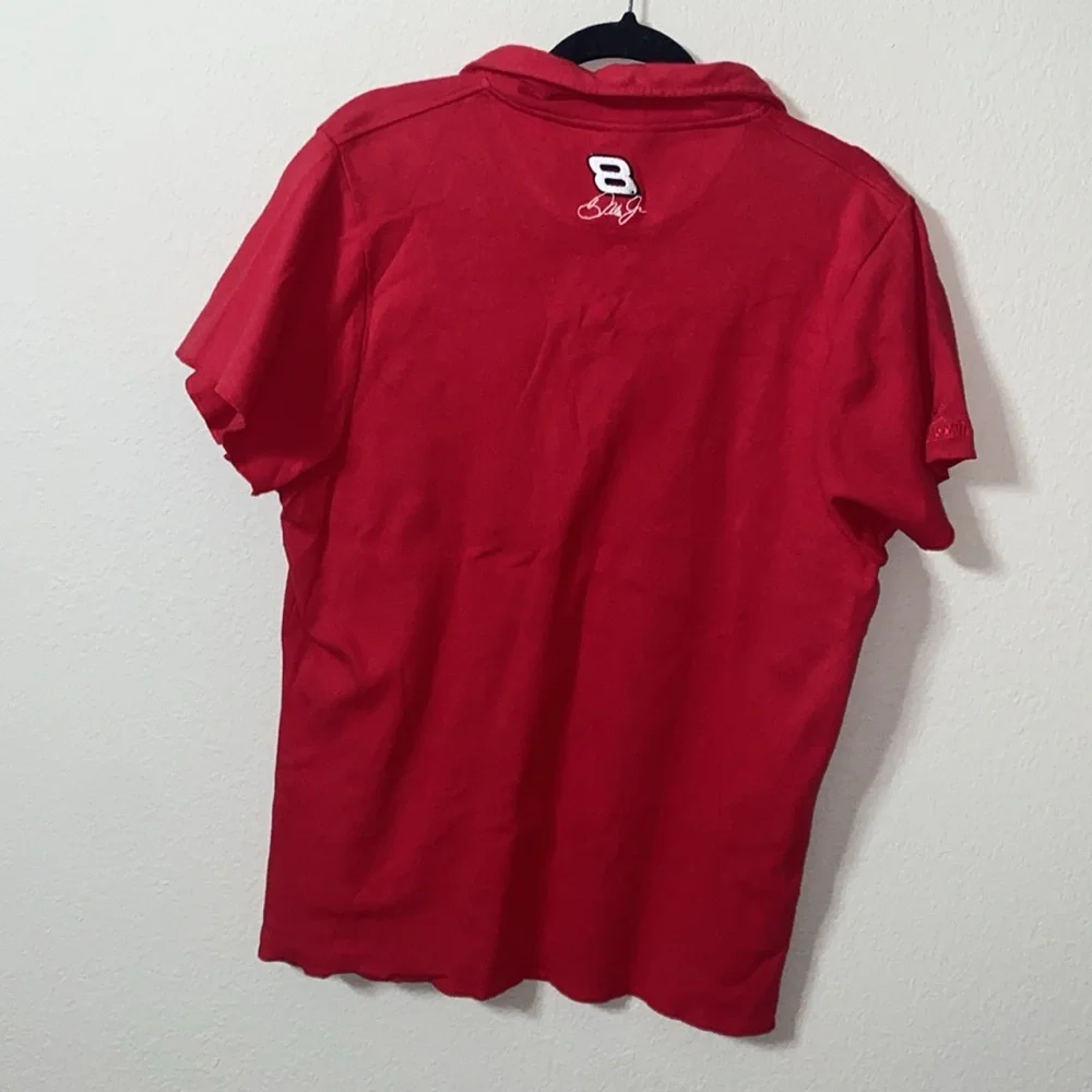 🪼Rare Nascar Chase Authentic Budweiser Red Polo Shirt of #8 Dale Earnhardt Jr.! - Picture 9 of 10